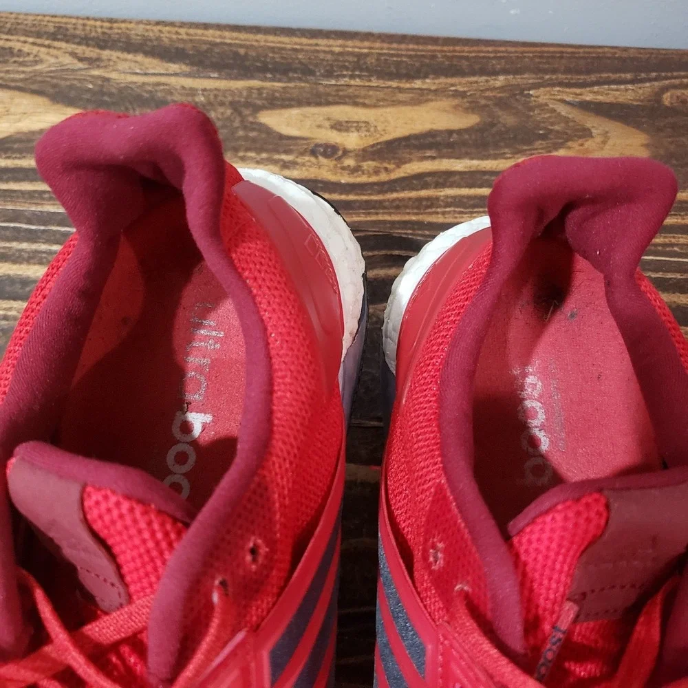 Adidas Running Shoes Mens 9.5 UltraBoost Red Good BB3930 Athletic Sneakers